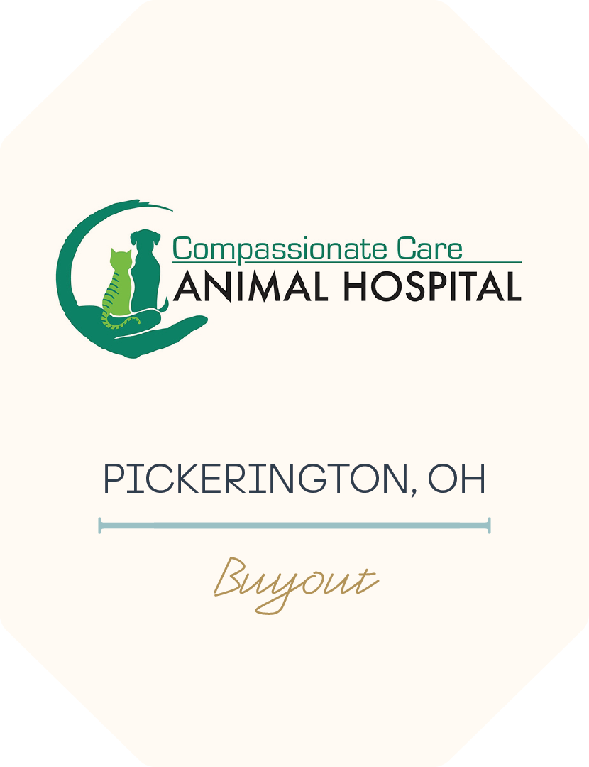 Transaction tombstone for Compassionate Care, Pickerington, OH — Julie Miles, DVM