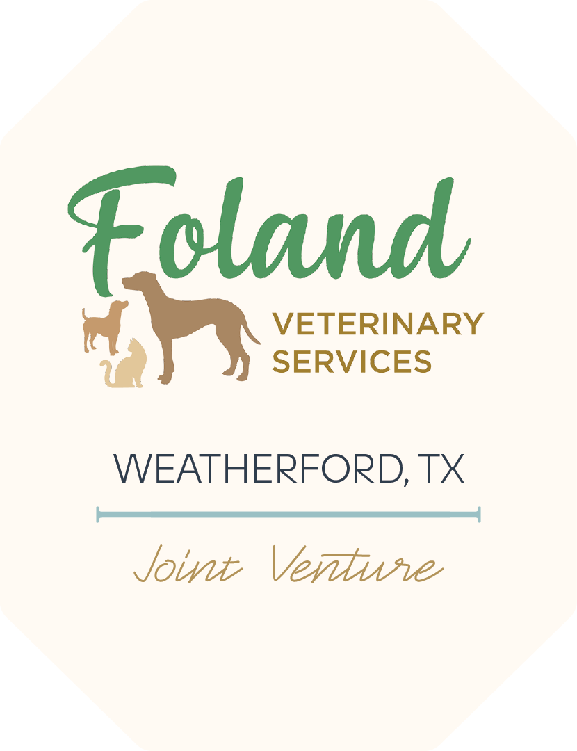 Transaction tombstone for Foland Veterinary Services, Weatherford, TX — Drs. Ron & Paula Foland